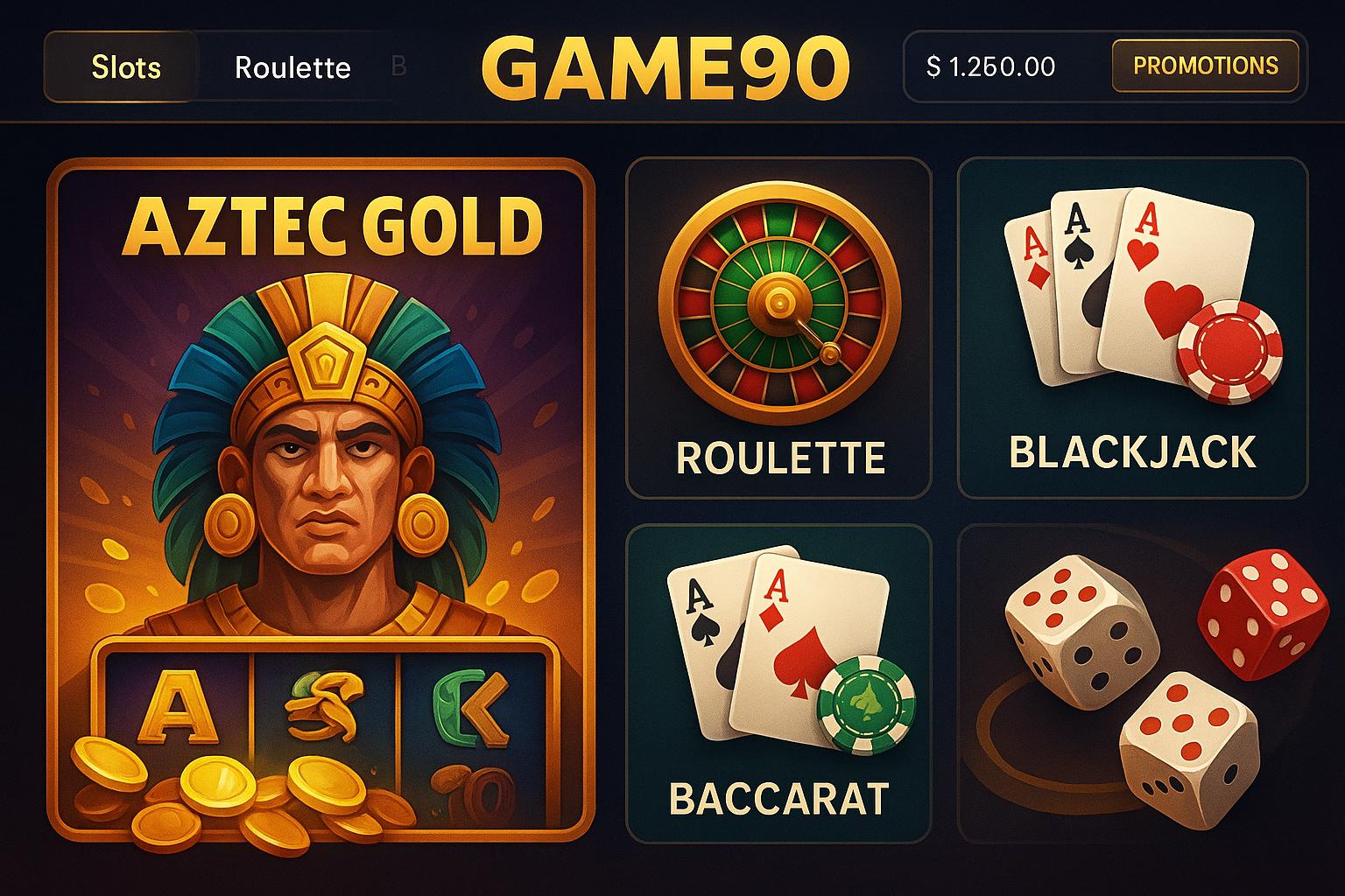 Jogos de cassino online inovadores e emocionantes na GAME90