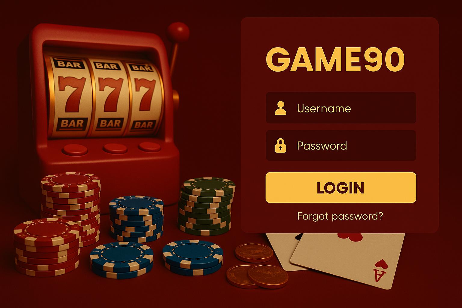 Login no Cassino GAME90