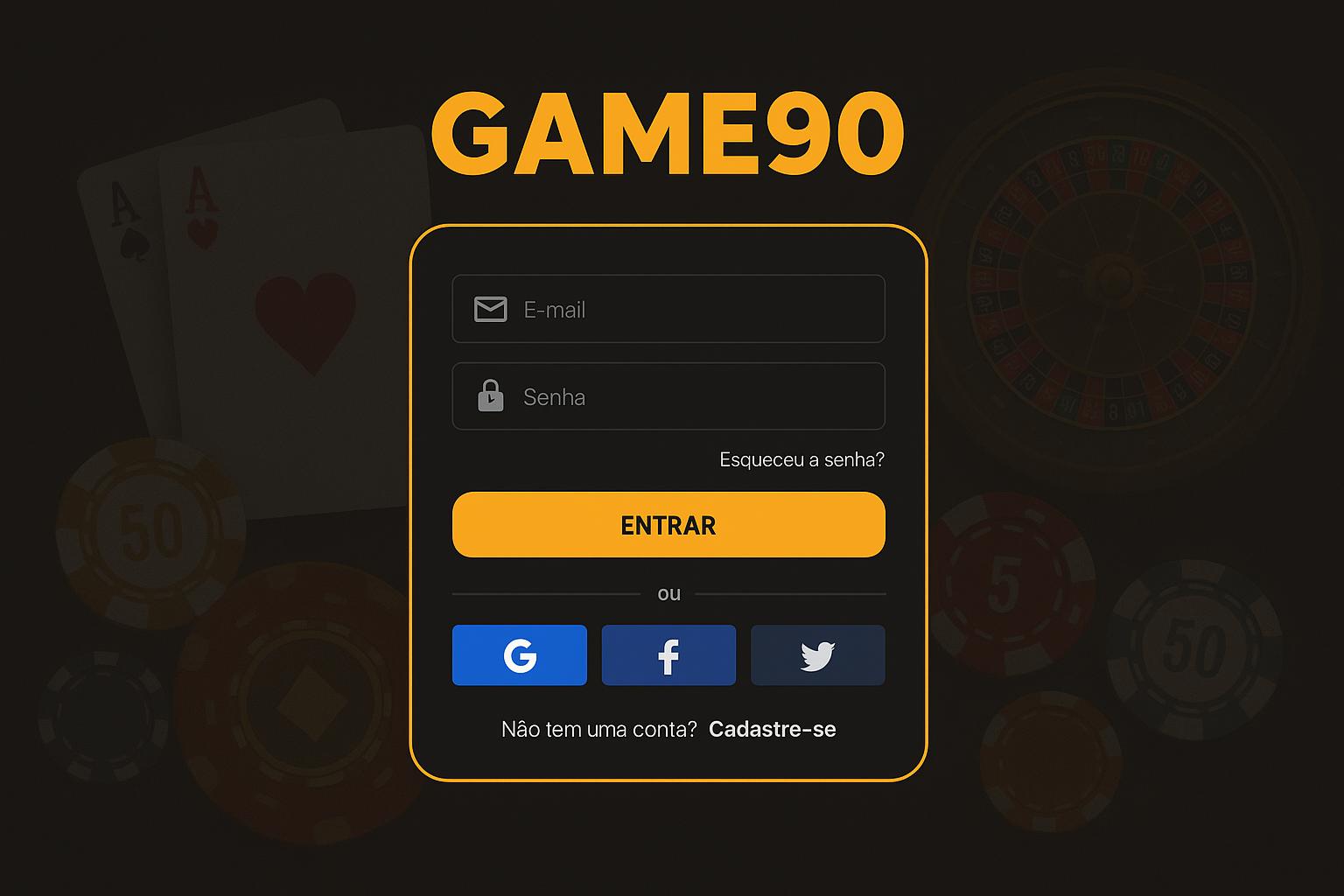 Não Perca tempo, o rRgistro na site GAME90